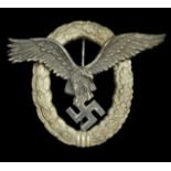 A German Second World War Luftwaffe Pilot's Badge. The very fine condition C.E. Juncker pro...