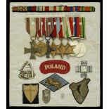 A Polish Second World War 'Monte Cassino' group of eight awarded to Platoon Tomasz Widelski,...