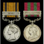 Renamed Medals (2): South Africa 1877-79, 1 clasp, 1879 (2046 Cpl: A. Bennett 99/Foot.) rena...