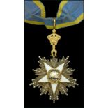 Egypt, Kingdom, Order of the Nile, Third Class neck badge, by Lattes, Cairo, 92mm x 63mm, si...