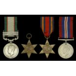 Four: Lascar Mirza, Indian Air Force India General Service 1936-39, 1 clasp, North West F...