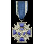 Germany, Third Reich, N.S.D.A.P 15 Year Long Service Medal, silver and enamel, with good fin...