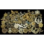 Cap Badges. A selection of military cap badges including Royal Marine Artillery, Coldstream...