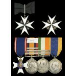 A Boer War M.V.O. and Order of St John group of five awarded to J. G. Hamilton, Esq., Honora...
