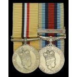 Pair: Private I. R. Tunidau, Princess of Wales's Royal Regiment Iraq 2003-11, no clasp (2...