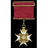 The Most Honourable Order of the Bath, C.B. (Military) Companion's breast badge, 22 carat go...