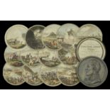 The Battles of the British Army in Portugal, Spain, and France.â€¨A set of 13 hand-coloured ci...