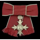 The Most Excellent Order of the British Empire, M.B.E. (Civil) Ladies 2nd type shoulder badg...