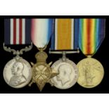 A Great War 'French theatre' M.M. group of four awarded to Corporal S. W. Day, 2nd Battalion...