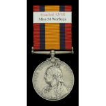Queen's South Africa 1899-1902, no clasp (Miss M. Warboys.) officially impressed but naming...