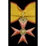 Germany, Mecklenburg-Schwerin, Order of the Griffin, Commander's neck badge, 61mm, silver-gi...