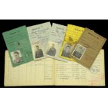 A German Second World War Luftwaffe Flying Log Book and Accompanying Licences. The flying b...