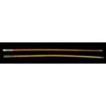 South Staffordshire Regiment Swagger Stick. A swagger stick silvered top with regiment badg...