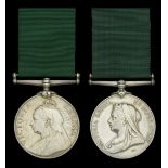 Volunteer Force Long Service Medal, V.R., unnamed as issued; Colonial Auxiliary Forces Long...