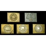 Stalhelm Buckles. 5 all-steel or brass and nickel variant buckles from the Stalhelm Organis...