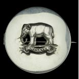 74th (Highlanders) Regiment of Foot Officer's Silver Plaid Brooch. A very fine example HM L...