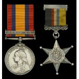 Pair: Private G. Hitchcock, Kimberley Town Guard Queen's South Africa 1899-1902, 1 clasp,...