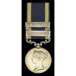 Punjab 1848-49, 2 clasps, Mooltan, Goojerat (R. Brindley, 1st. Bn. 60th. R. Rifles.) edge br...