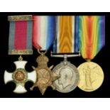 A Great War D.S.O. group of four awarded to Lieutenant Colonel M. H. S. Willis, Suffolk Regi...