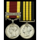 The unique campaign pair awarded to Lieutenant J. Roper, West India Regiment, late Midshipma...