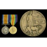 A 'First Day of the Battle of the Somme' casualty pair awarded to Second Lieutenant, B. H. B...