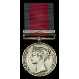 A very scarce H.E.I.C. Officer's M.G.S. medal, awarded to Colonel H. G. Jourdan, 10th Madras...