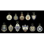 Regimental Prize Medals (10), Royal Artillery (10), all silver with enamelling, one missing...