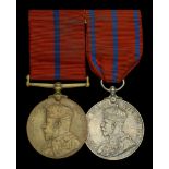 Pair: Police Sergeant A. Aldridge, Metropolitan Police Coronation 1902, Metropolitan Police...