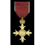 The Most Excellent Order of the British Empire, O.B.E. (Civil) Officer's 2nd type breast bad...