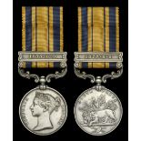 The South Africa 1877-79 War Medal awarded to Sergeant J. Key, 2nd Battalion, 24th Foot, who...