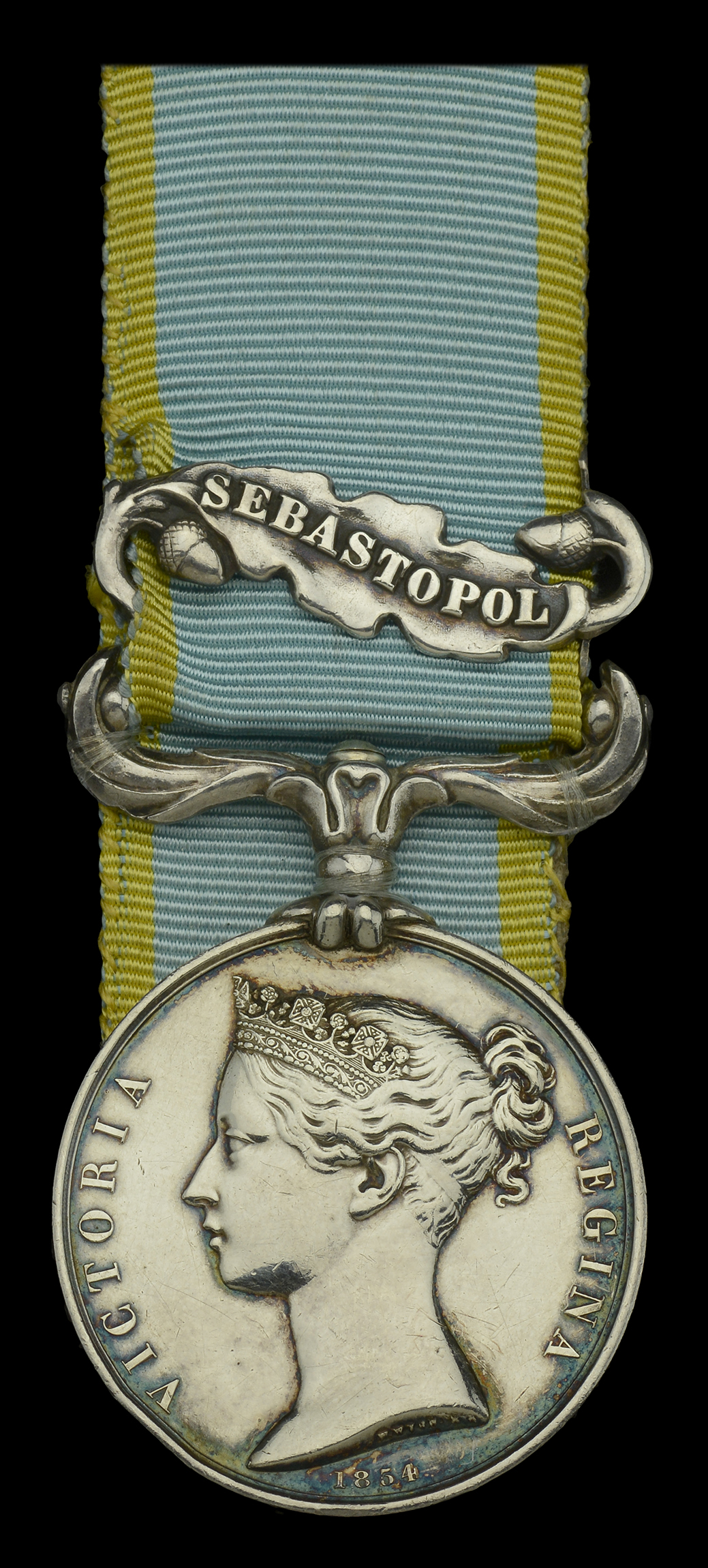 Crimea 1854-56, 1 clasp, Sebastopol (Serjt. Thos. Wm. Clapham. 46th. Regt.) officially impre...