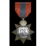 Imperial Service Medal, G.V.R., Star issue, the reverse officially engraved 'George E. Marvi...