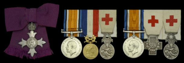 Family Group: A Great War M.B.E. group of four awarded to Mrs. Stansmore L. D. Macaulay-S...