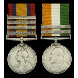 Pair: Private C. Price, Oxfordshire Light Infantry Queen's South Africa 1899-1902, 4 clas...