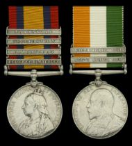 Pair: Private C. Price, Oxfordshire Light Infantry Queen's South Africa 1899-1902, 4 clas...