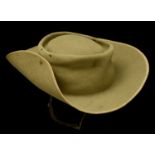 Slouch Hats. A Second War Australian slouch hat, green felt cloth with gilded metal Austral...