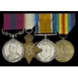 A Great War 'Western Front - Bois du Beugneux, July 1918' D.C.M. group of four awarded to Co...