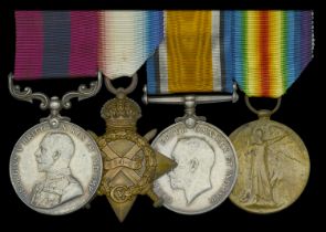 A Great War 'Western Front - Bois du Beugneux, July 1918' D.C.M. group of four awarded to Co...