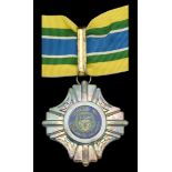Solomon Islands, Kingdom, Cross of the Solomon Islands (C.S.I.), neck badge, 50mm, silver, s...