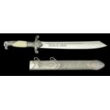 A German Second World War RAD Officer's Dagger A very good blade by Alcoso of Solingen, min...