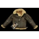 A modern RAF Irvin brown leather flying jacket by Aviation Leathercraft. A modern RAF Irvin...