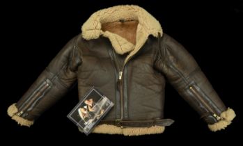 A modern RAF Irvin brown leather flying jacket by Aviation Leathercraft. A modern RAF Irvin...