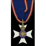 The Royal Victorian Order, C.V.O., Commander's neck badge, silver-gilt and enamels, the reve...
