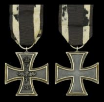 Germany, Prussia, Iron Cross 1813, Second Class breast badge, silver with iron centre, good...