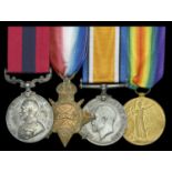 A Great War 'Mesopotamia 1917' D.C.M. group of four awarded to Sergeant William Challoner, 6...