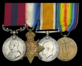 A superb Great War 'Ypres, June 1917' D.C.M. group of four awarded to Company Sergerant-Majo...