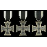 Germany, Prussia, Iron Cross 1914, Second Class breast badge (3), silver with iron centre, a...