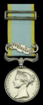 Crimea 1854-56, 1 clasp, Sebastopol (James Cross Lieut. 46th. Regt.) contemporarily engraved...