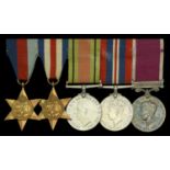 Five: Warrant Officer Class II T. J. Barnes, Duke of Cornwall's Light Infantry, who was woun...