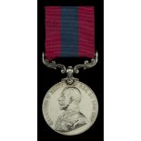 A Great War 1915 'Ypres - Hill 60' D.C.M. awarded to Sergeant J. Thompson, 2nd Battalion, Ki...